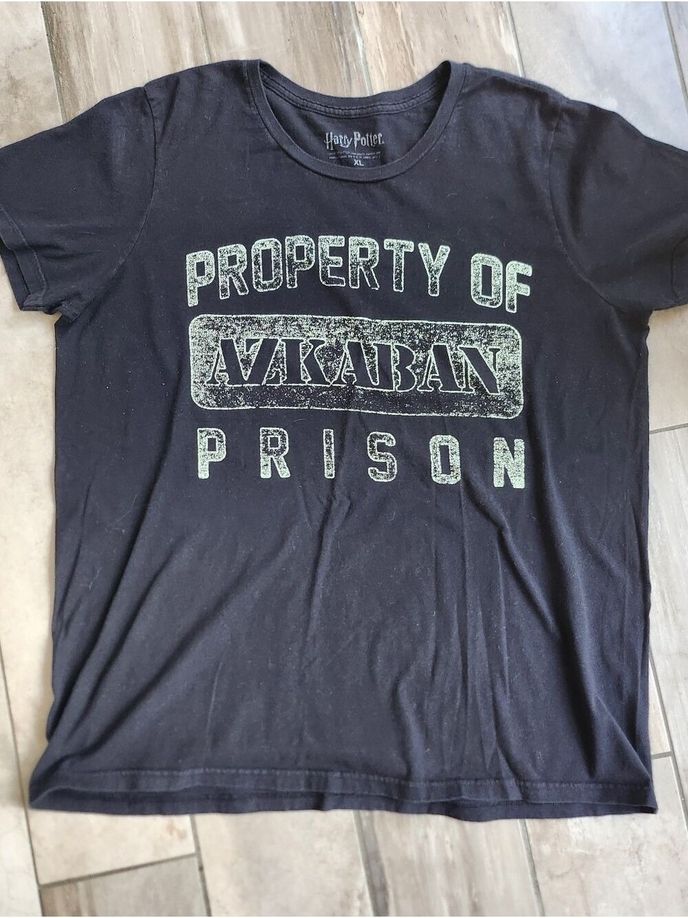 Harry Potter Property of  Azkaban Prison Tee Womens Xl
